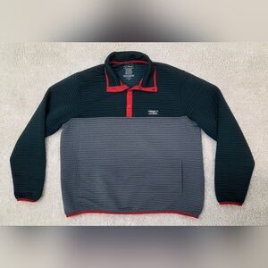 L.L. Bean Men's Hunter Green and Gray Pullover, Size XL REG